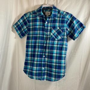 The Children's Place Boy's Plaid Button Down Sz L